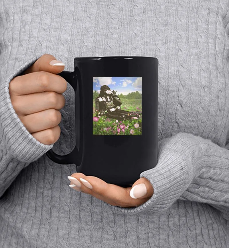 Darth Vader drink Tea Flowers Mug Darth Vader drink Tea Flowers Mug