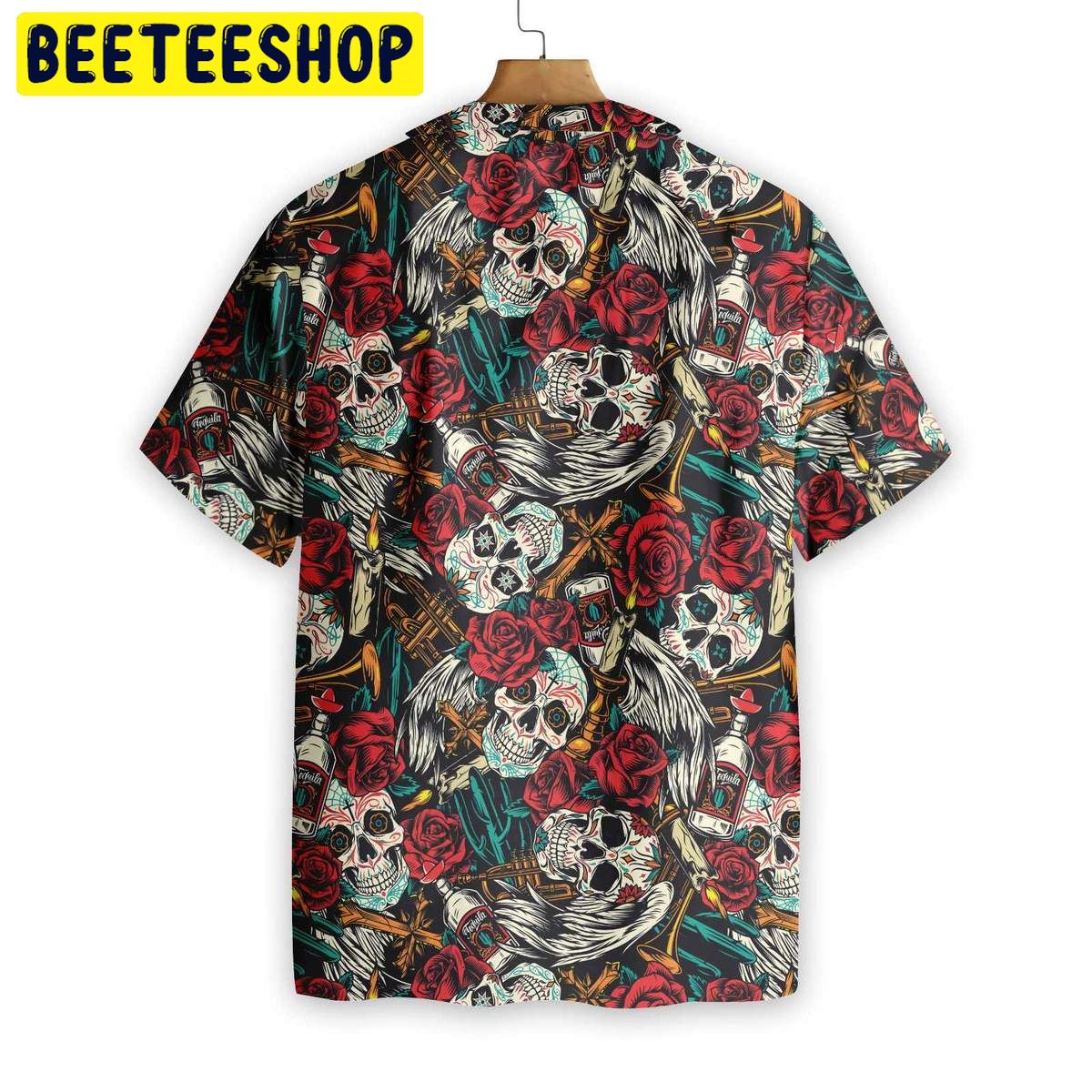 Day Of The Dead Skull Trending Hawaiian Shirt Day Of The Dead Skull Trending Hawaiian Shirt