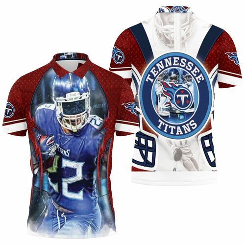 Derrick Henry #22 Tennessee Titans Super Bowl 2021 Afc South Division Champions 3D All Over Print Polo Shirt Derrick Henry #22 Tennessee Titans Super Bowl 2021 Afc South Division Champions 3D All Over Print Polo Shirt