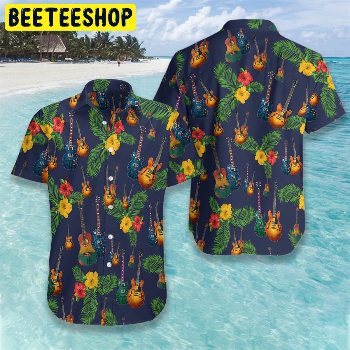 Design Guitar 3D All Over Printed Trending Hawaiian Shirt Design Guitar 3D All Over Printed Trending Hawaiian Shirt