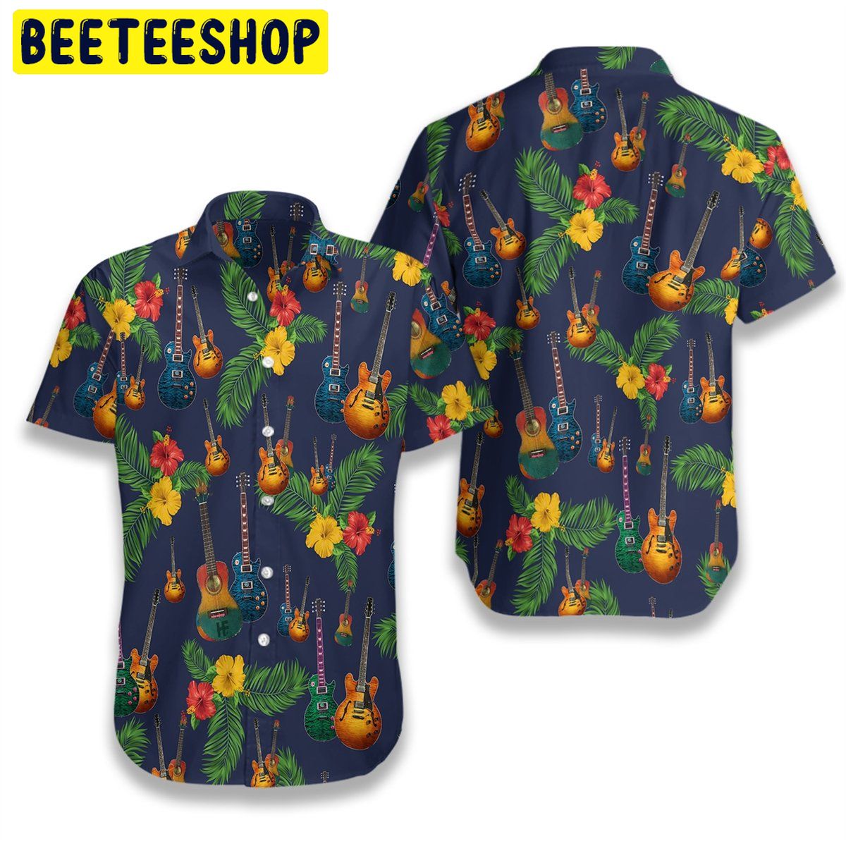 Design Guitar 3D All Over Printed Trending Hawaiian Shirt Design Guitar 3D All Over Printed Trending Hawaiian Shirt