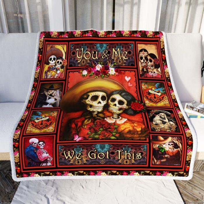 Design Skull Couple You And Me We Got This Comfy Sofa Throw Blanket Design Skull Couple You And Me We Got This Comfy Sofa Throw Blanket