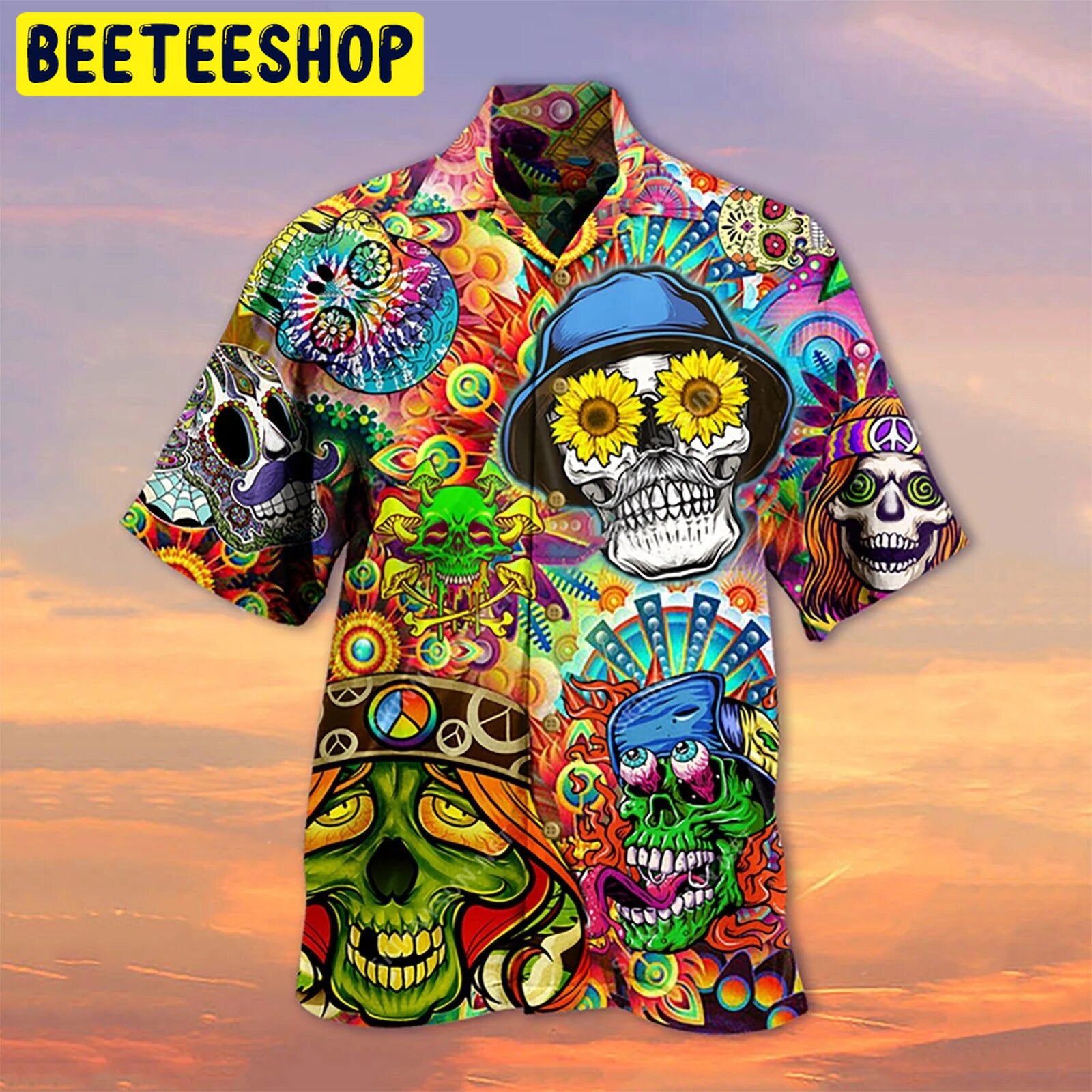 Design Skull Trending Hawaiian Shirt Design Skull Trending Hawaiian Shirt
