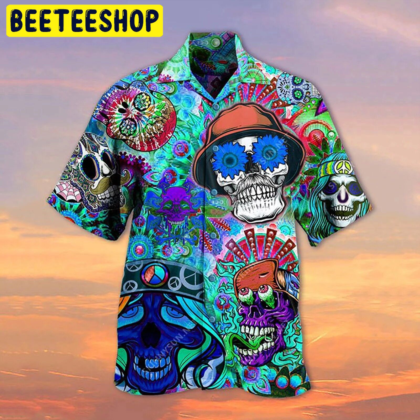 Design Skull Trending Hawaiian Shirt Design Skull Trending Hawaiian Shirt