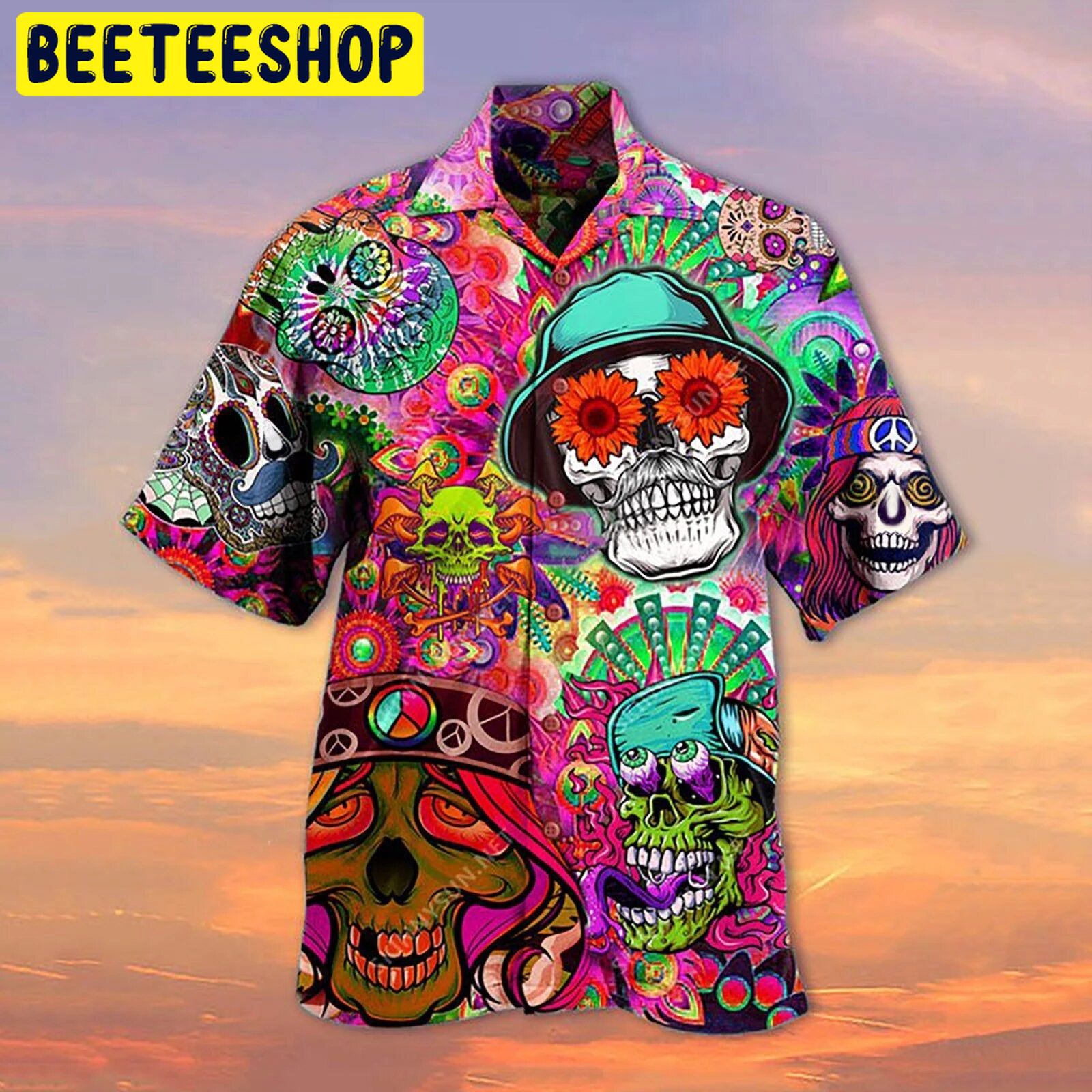 Design Skull Trending Hawaiian Shirt Design Skull Trending Hawaiian Shirt