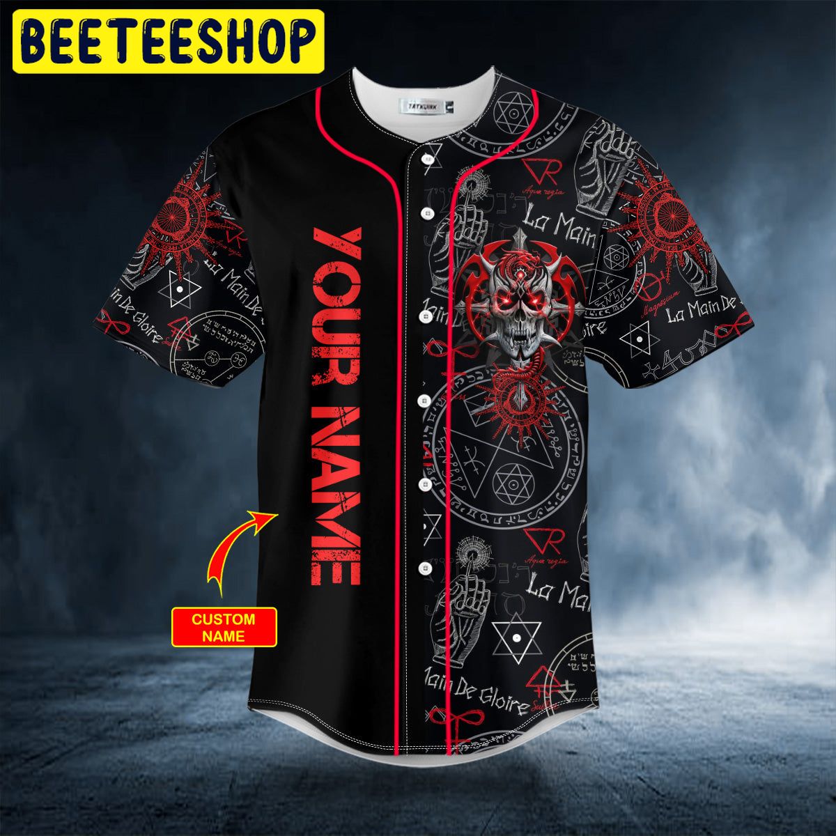 Devil Demon Dragon Skull Custom Trending Baseball Jersey Devil Demon Dragon Skull Custom Trending Baseball Jersey