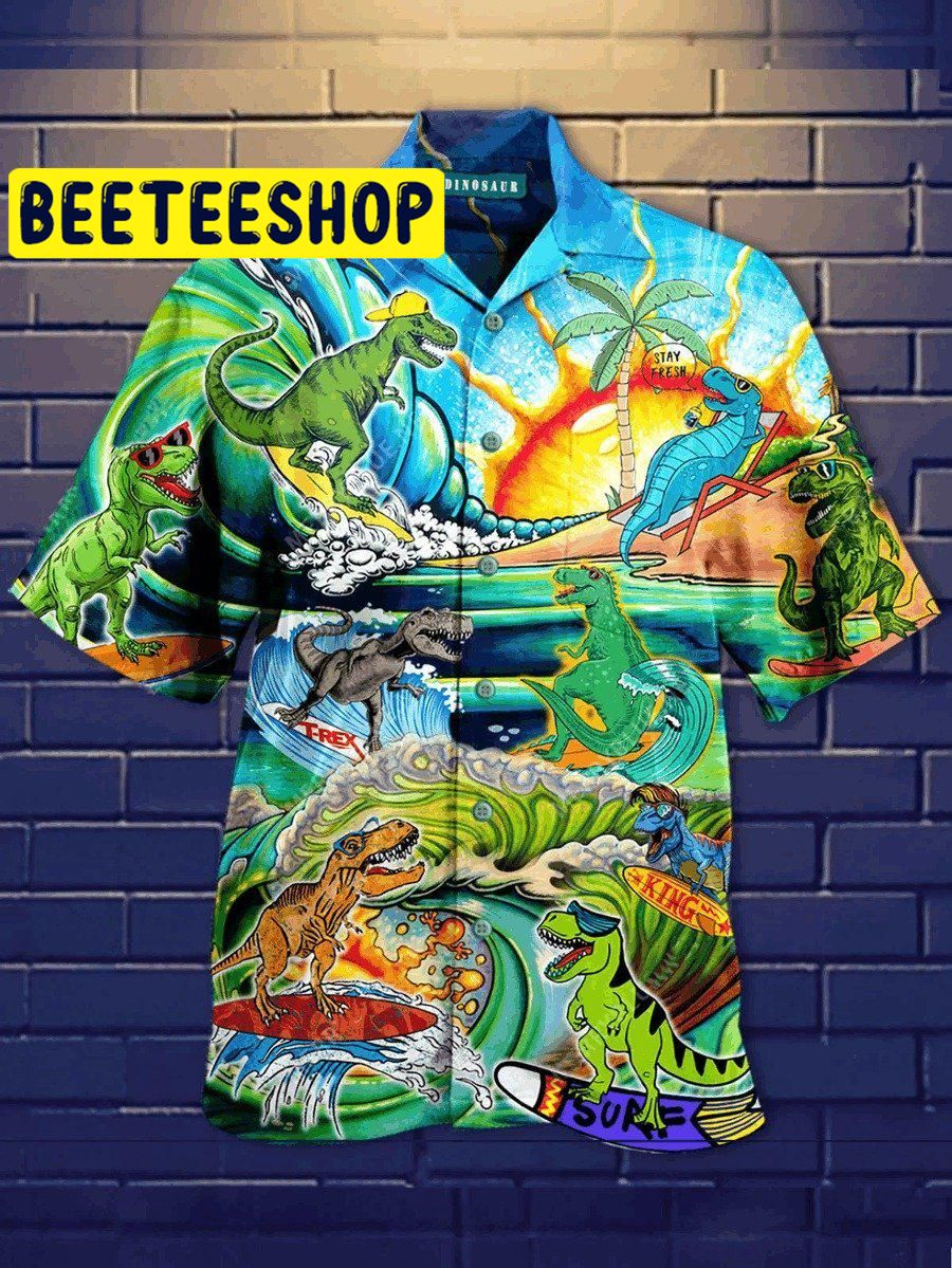 Dinosaur Hawaiian Shirt Dinosaur Hawaiian Shirt