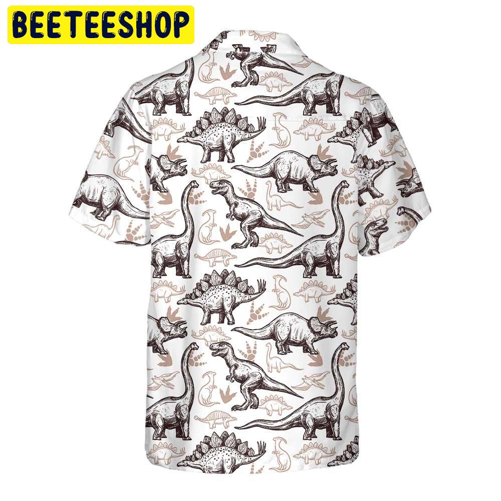 Dinosaurs Footprints Seamless Pattern Trending Hawaiian Shirt Dinosaurs Footprints Seamless Pattern Trending Hawaiian Shirt