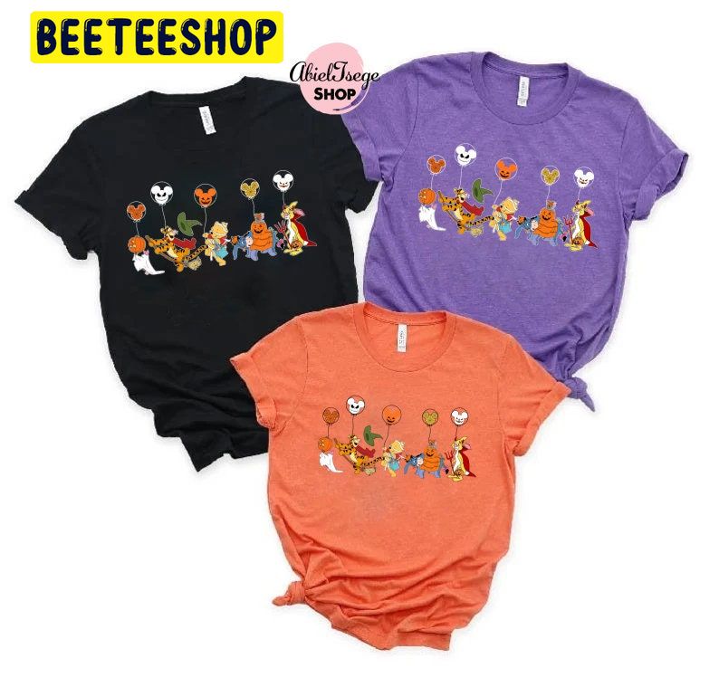 Disney Halloween Pooh And Friends Balloon Mickey Ears Trending Unisex Shirt Disney Halloween Pooh And Friends Balloon Mickey Ears Trending Unisex Shirt