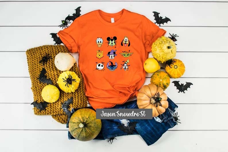 Disney Halloween Trick Or Treat Jack Skellington Pooh Yoda Stitch Mickey Minnie Trending Unisex Shirt Disney Halloween Trick Or Treat Jack Skellington Pooh Yoda Stitch Mickey Minnie Trending Unisex Shirt