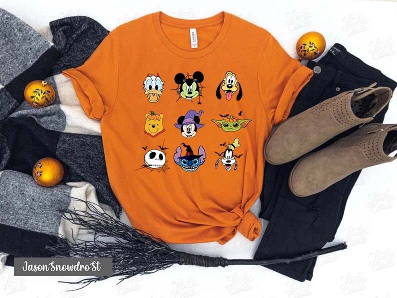 Disney Halloween Trick Or Treat Jack Skellington Pooh Yoda Stitch Mickey Minnie Trending Unisex Shirt Disney Halloween Trick Or Treat Jack Skellington Pooh Yoda Stitch Mickey Minnie Trending Unisex Shirt