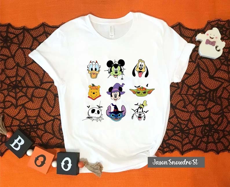 Disney Halloween Trick Or Treat Jack Skellington Pooh Yoda Stitch Mickey Minnie Trending Unisex Shirt Disney Halloween Trick Or Treat Jack Skellington Pooh Yoda Stitch Mickey Minnie Trending Unisex Shirt