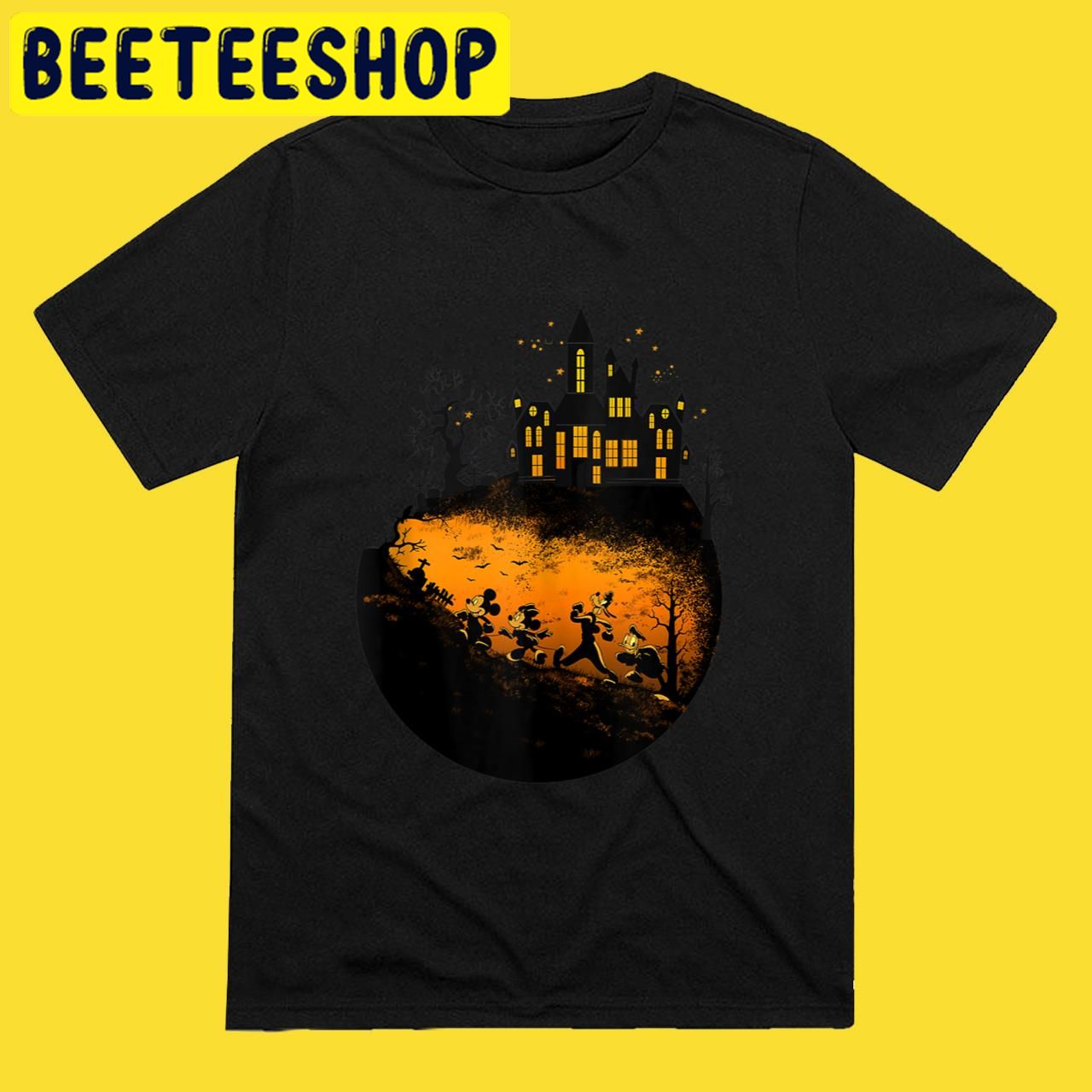 Disney Mickey And Group Shot Halloween Trending Unisex T-Shirt Disney Mickey And Group Shot Halloween Trending Unisex T-Shirt