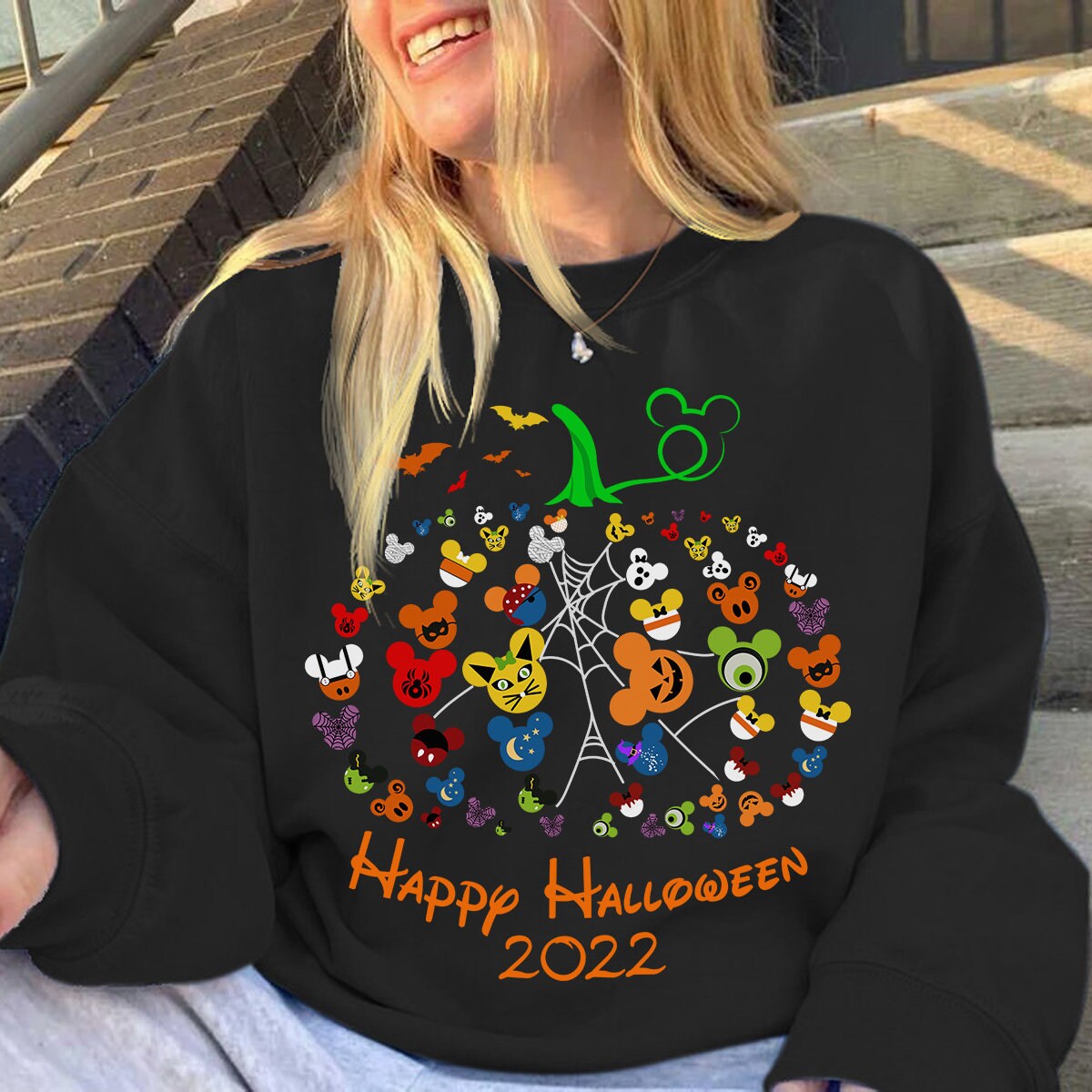 Disney Pumpkin Halloween Sweatshirt Disney Pumpkin Halloween Sweatshirt