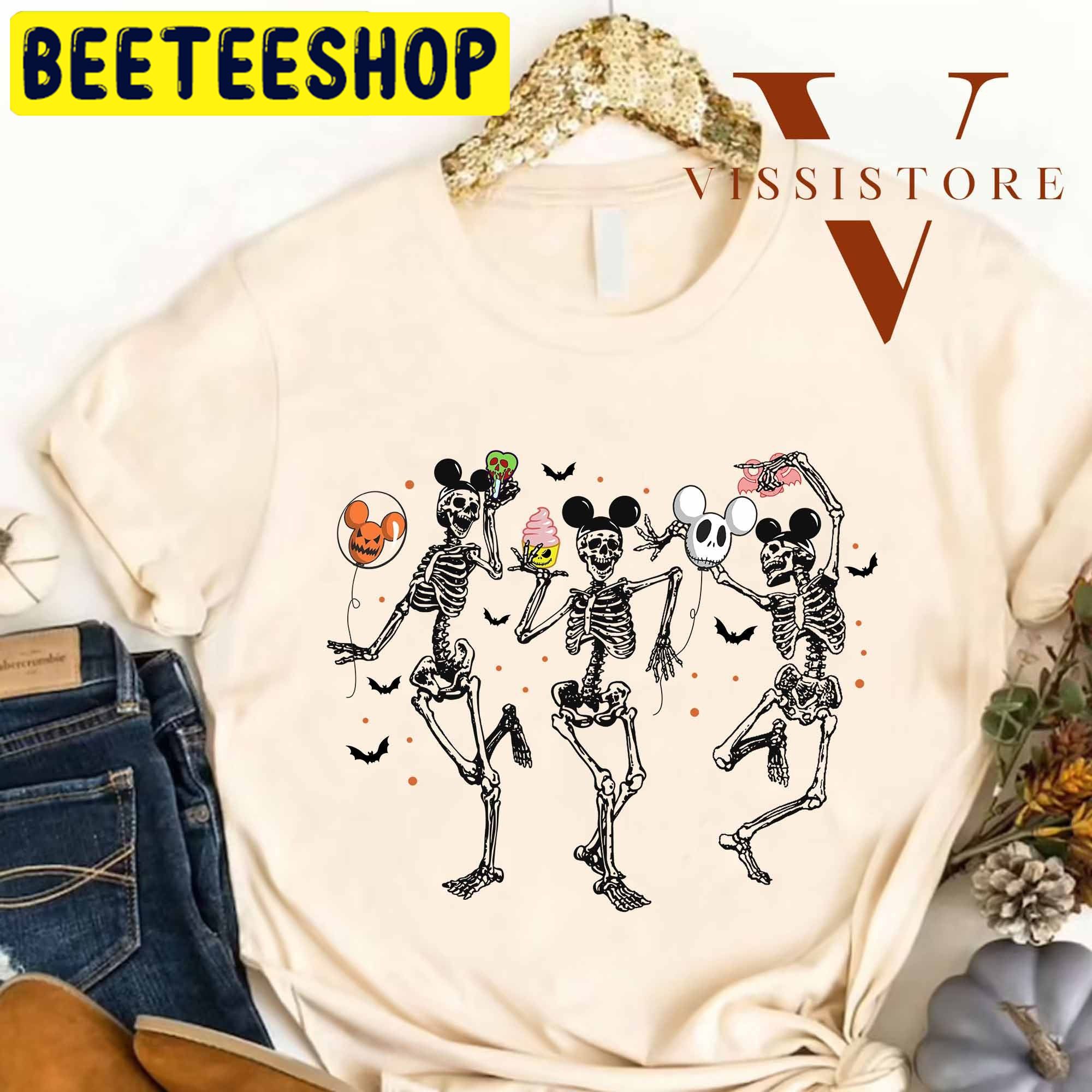 Disney Skeleton Mickey Ears HalloweenTrending Unisex Shirt Disney Skeleton Mickey Ears HalloweenTrending Unisex Shirt