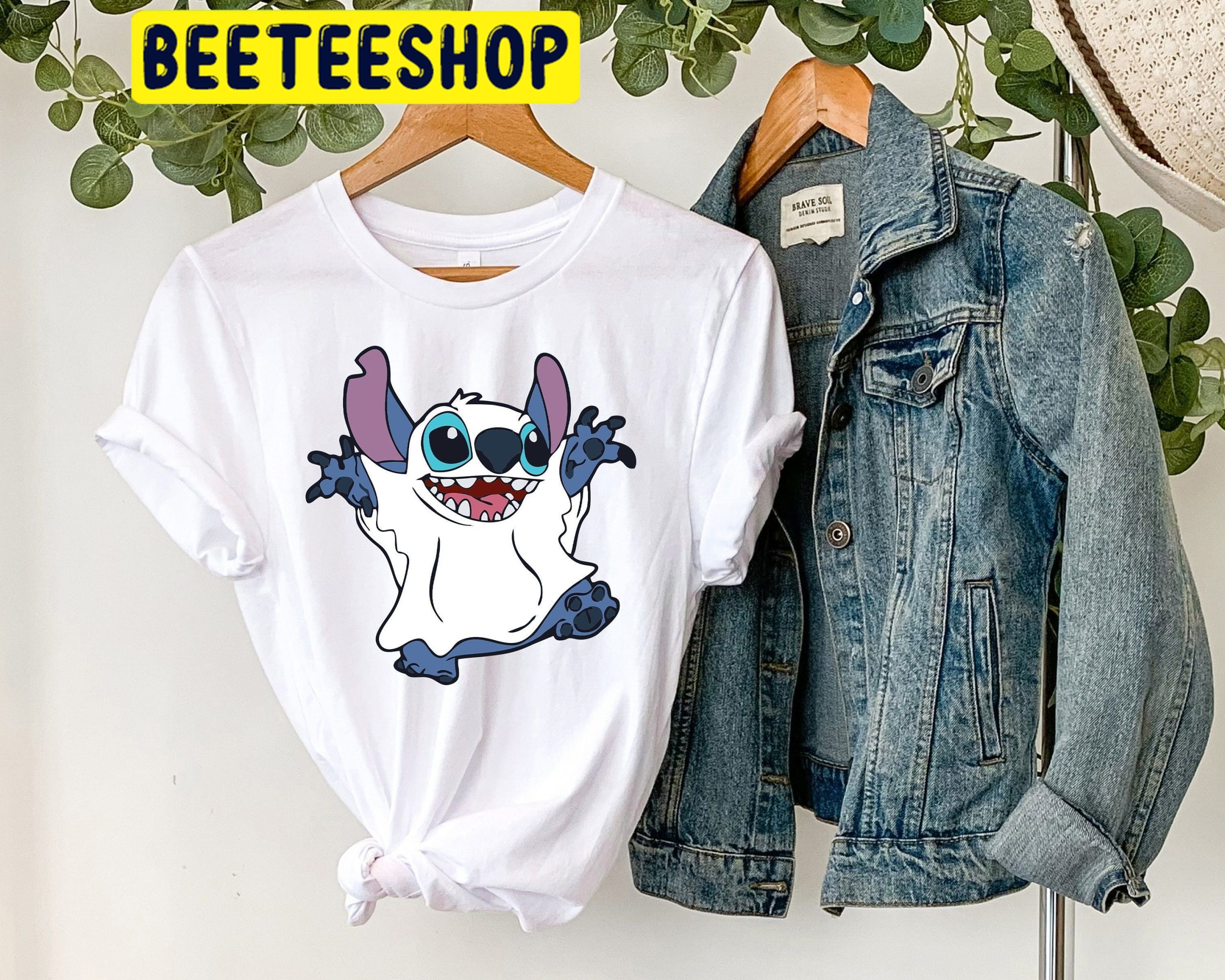 Disney Stitch Ghost HalloweenTrending Unisex Shirt Disney Stitch Ghost HalloweenTrending Unisex Shirt