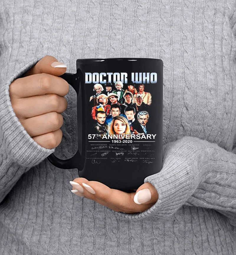 Doctor Who 57th Anniversary 1963-2020 Signature Mug Doctor Who 57th Anniversary 1963-2020 Signature Mug