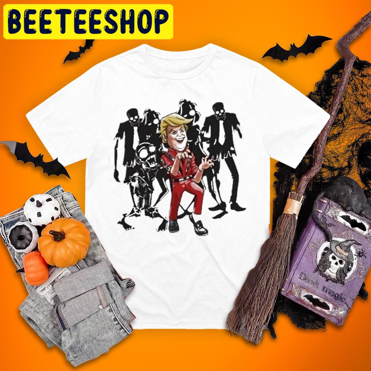 Donald Trump Thriller Zombie Halloween Trending Unisex T-Shirt Donald Trump Thriller Zombie Halloween Trending Unisex T-Shirt
