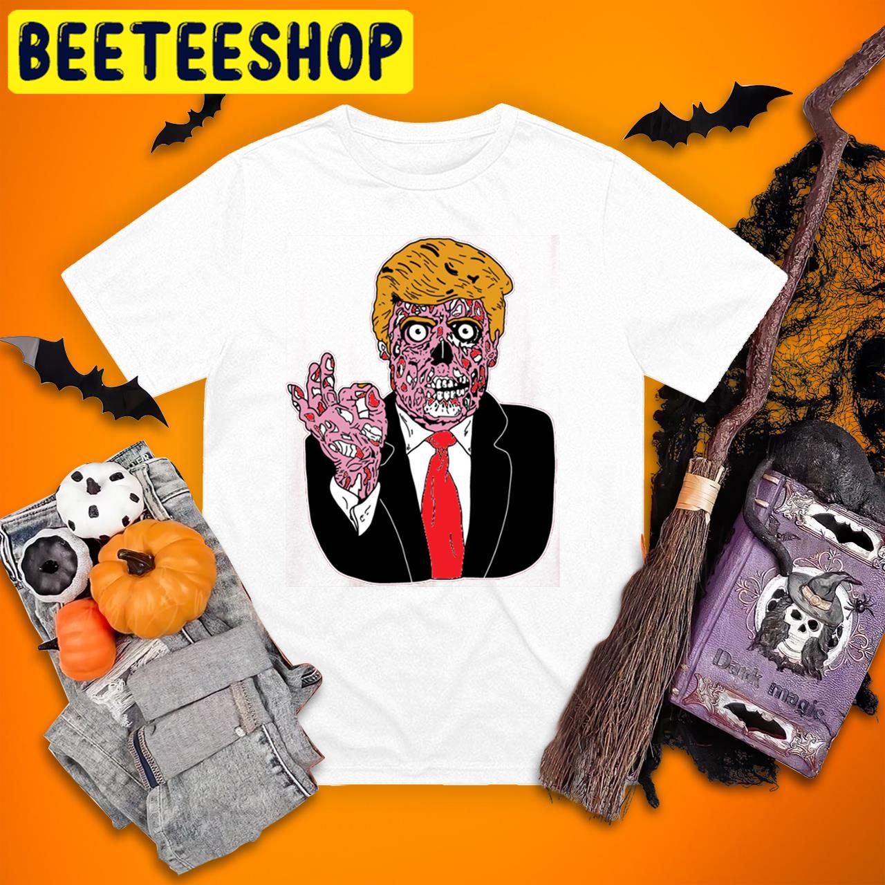 Donald Trump Zombie Funny Halloween Trending Unisex T-Shirt Donald Trump Zombie Funny Halloween Trending Unisex T-Shirt