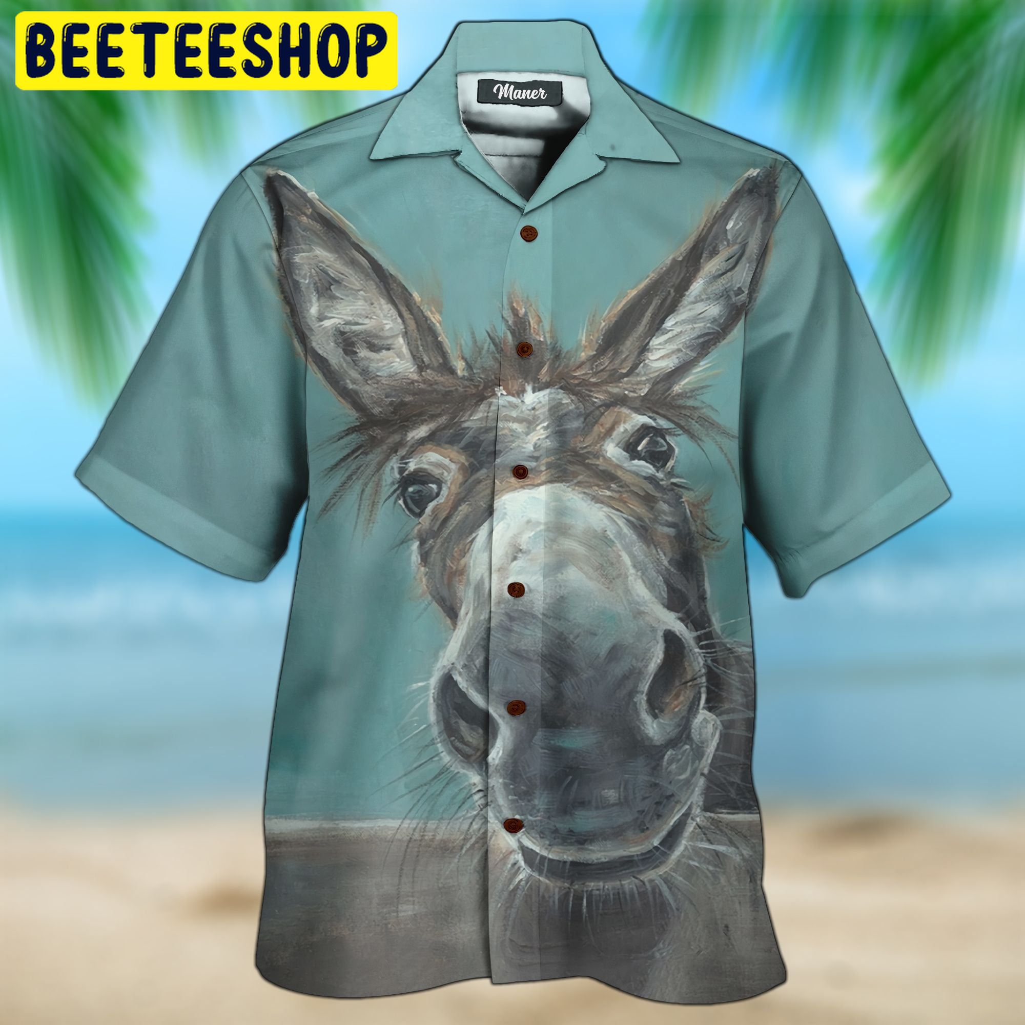 Donkey So Cute 3D All Over Printed Trending Hawaiian Shirt Donkey So Cute 3D All Over Printed Trending Hawaiian Shirt