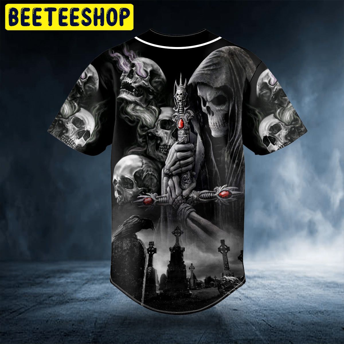 Doomsday II Skull Custom Trending Baseball Jersey Doomsday II Skull Custom Trending Baseball Jersey
