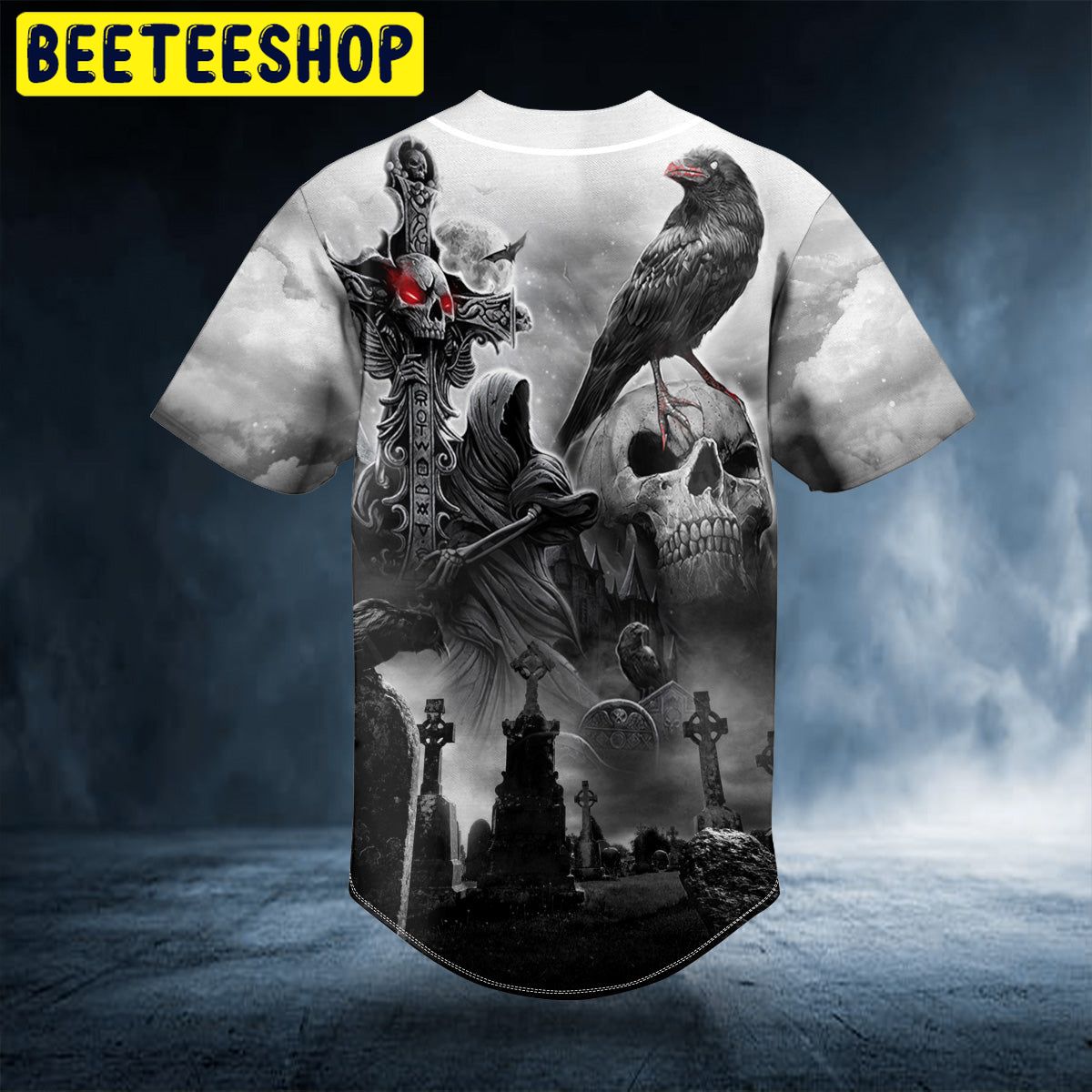 Doomsday Skull Custom Trending Baseball Jersey Doomsday Skull Custom Trending Baseball Jersey