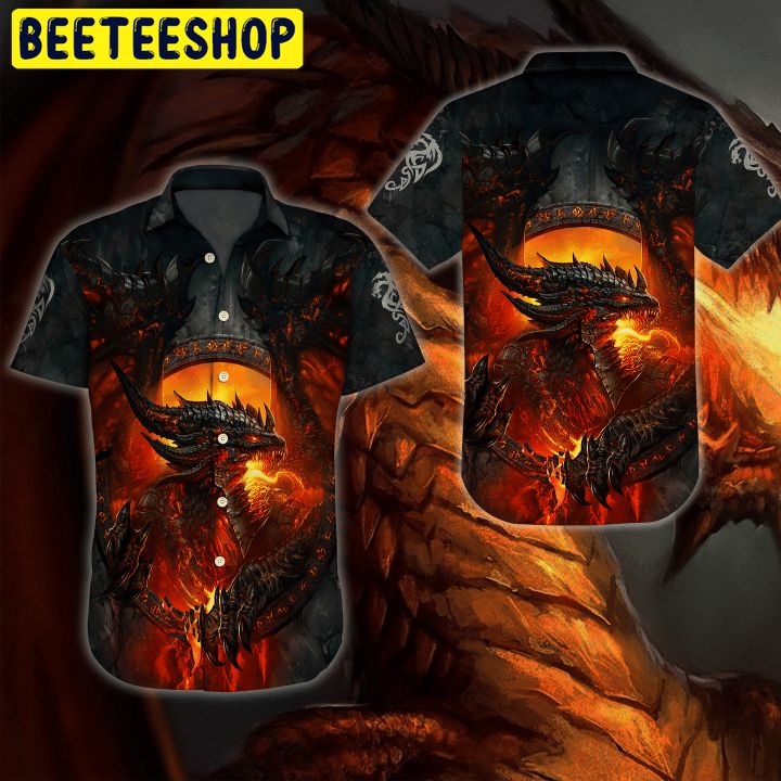 Dragon Art Design Trending Hawaiian Shirt Dragon Art Design Trending Hawaiian Shirt