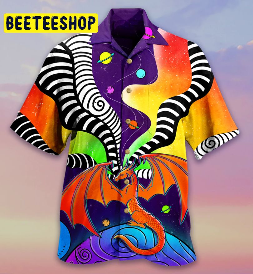Dragon Color Galaxy Trending Hawaiian Shirt Dragon Color Galaxy Trending Hawaiian Shirt