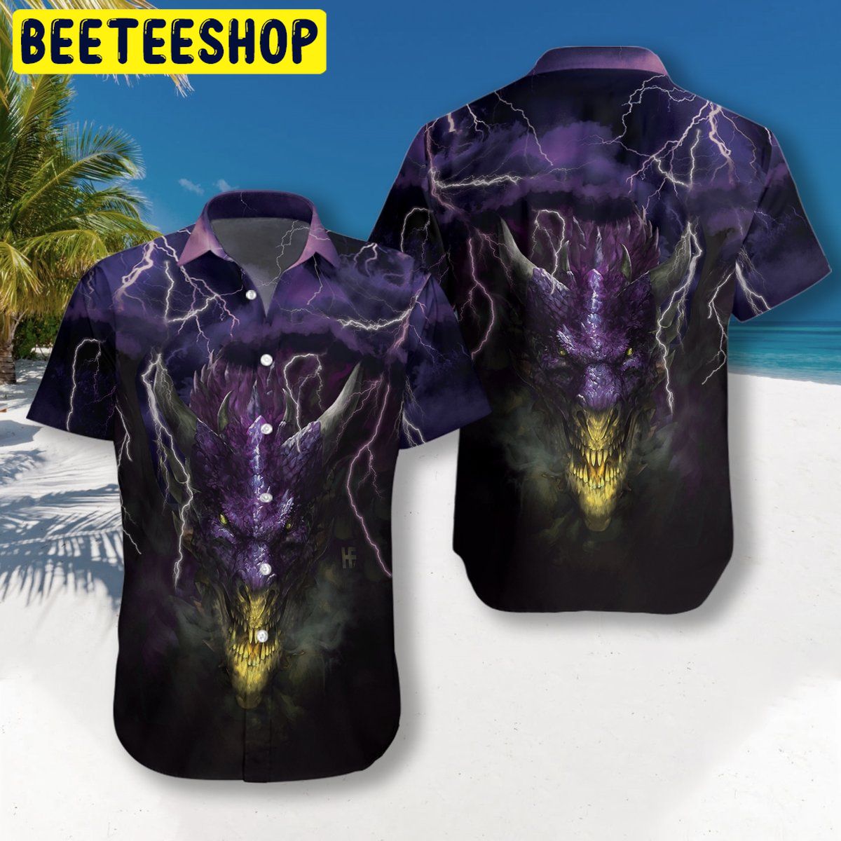 Dragon Head Lightning Trending Hawaiian Shirt Dragon Head Lightning Trending Hawaiian Shirt