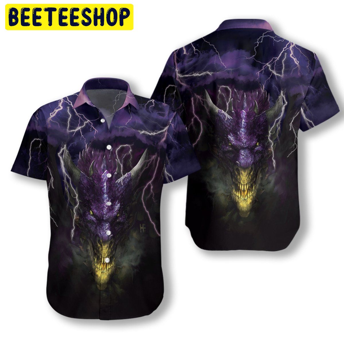 Dragon Head Lightning Trending Hawaiian Shirt Dragon Head Lightning Trending Hawaiian Shirt