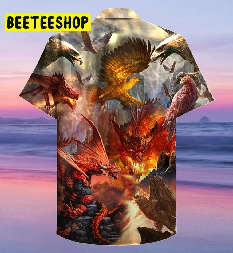 Dragon Love Life 3D Trending Hawaiian Shirt Dragon Love Life 3D Trending Hawaiian Shirt