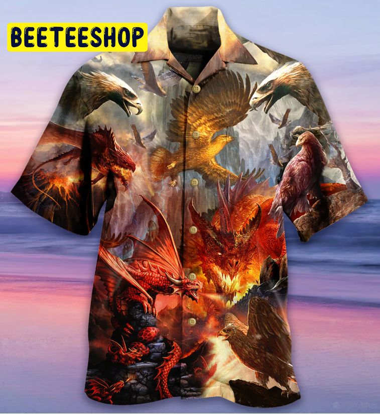 Dragon Love Life 3D Trending Hawaiian Shirt Dragon Love Life 3D Trending Hawaiian Shirt