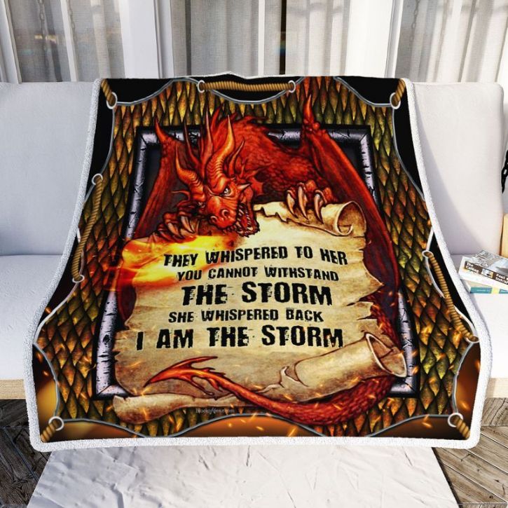 Dragon They Whispered To Her You Cannot Withstand The Storm She Whispered Back I Am The Storm Comfy Sofa Throw Blanket Dragon They Whispered To Her You Cannot Withstand The Storm She Whispered Back I Am The Storm Comfy Sofa Throw Blanket
