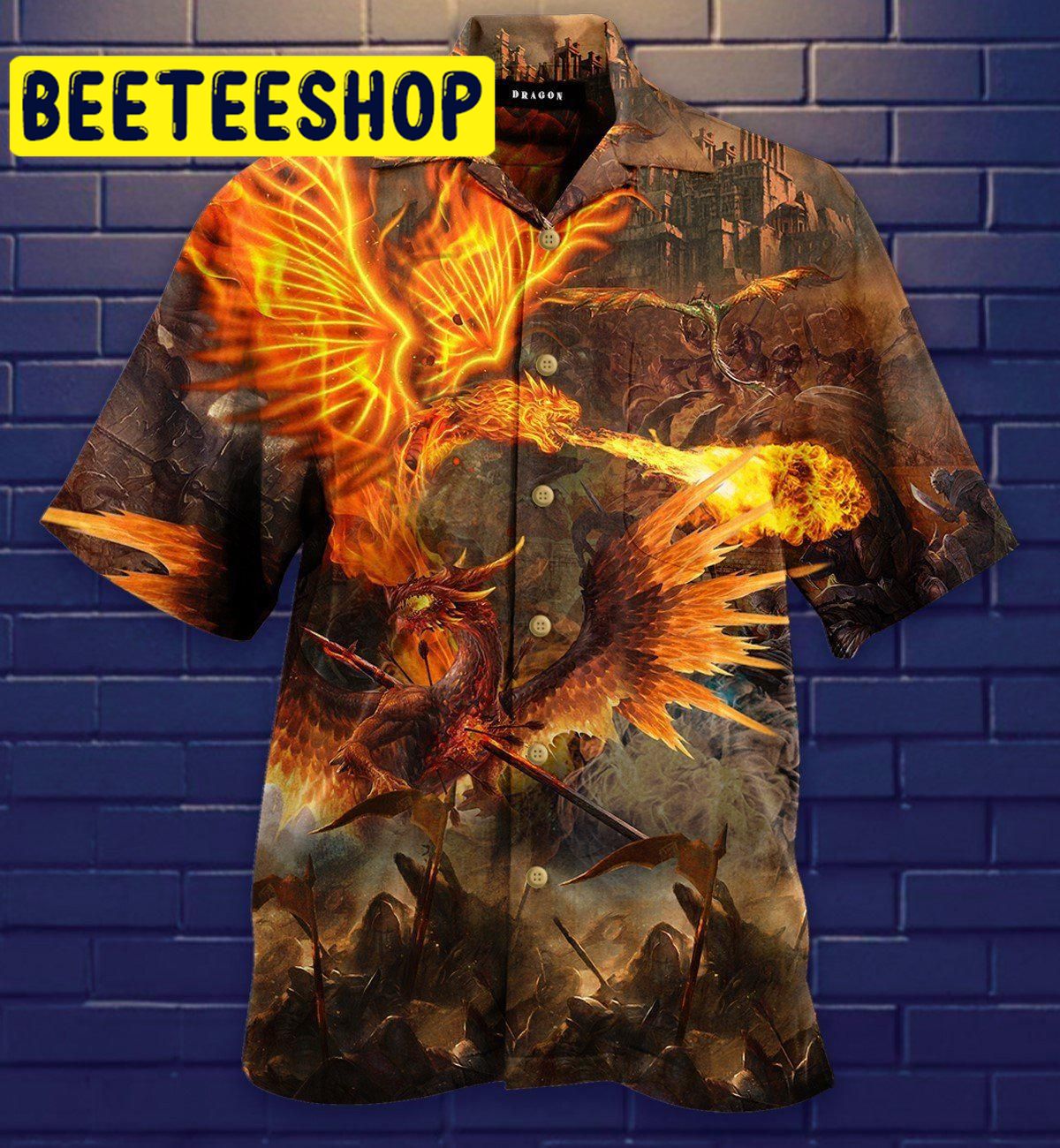 Dragon Warrior Hawaiian Shirt Dragon Warrior Hawaiian Shirt