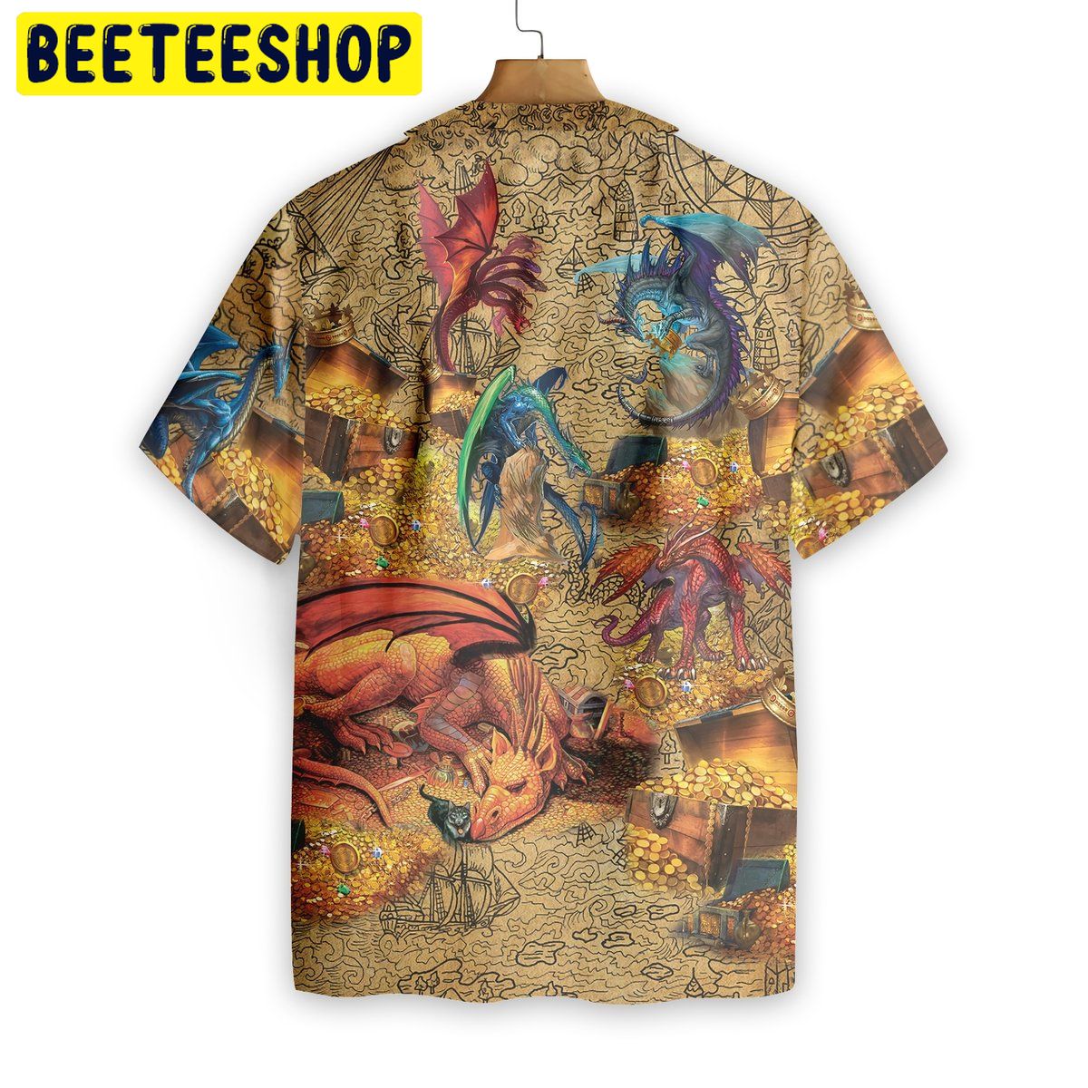 Dragons With Treasure Trending Hawaiian Shirt Dragons With Treasure Trending Hawaiian Shirt