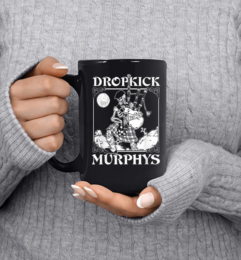 Dropkick Murphys Skeleton Piper Tee Official Merchandise Mug Dropkick Murphys Skeleton Piper Tee Official Merchandise Mug