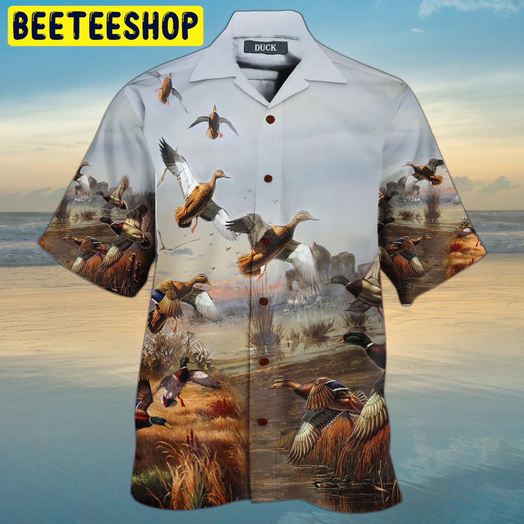 Duck Hunting 3D All Over Printed Trending Hawaiian Shirt Duck Hunting 3D All Over Printed Trending Hawaiian Shirt