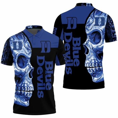 Duke Blue Devils Ncaa Skull 3D All Over Print Polo Shirt Duke Blue Devils Ncaa Skull 3D All Over Print Polo Shirt