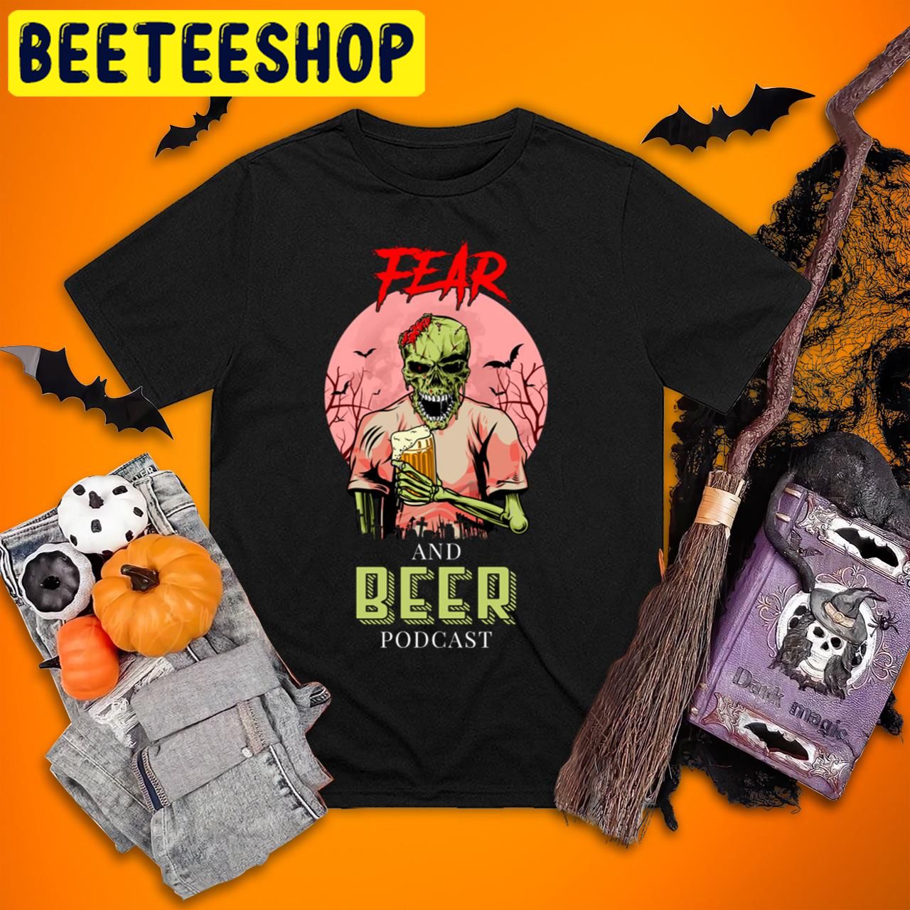Dying For Fear And Beer Horror Nights Halloween Trending Unisex T-Shirt Dying For Fear And Beer Horror Nights Halloween Trending Unisex T-Shirt