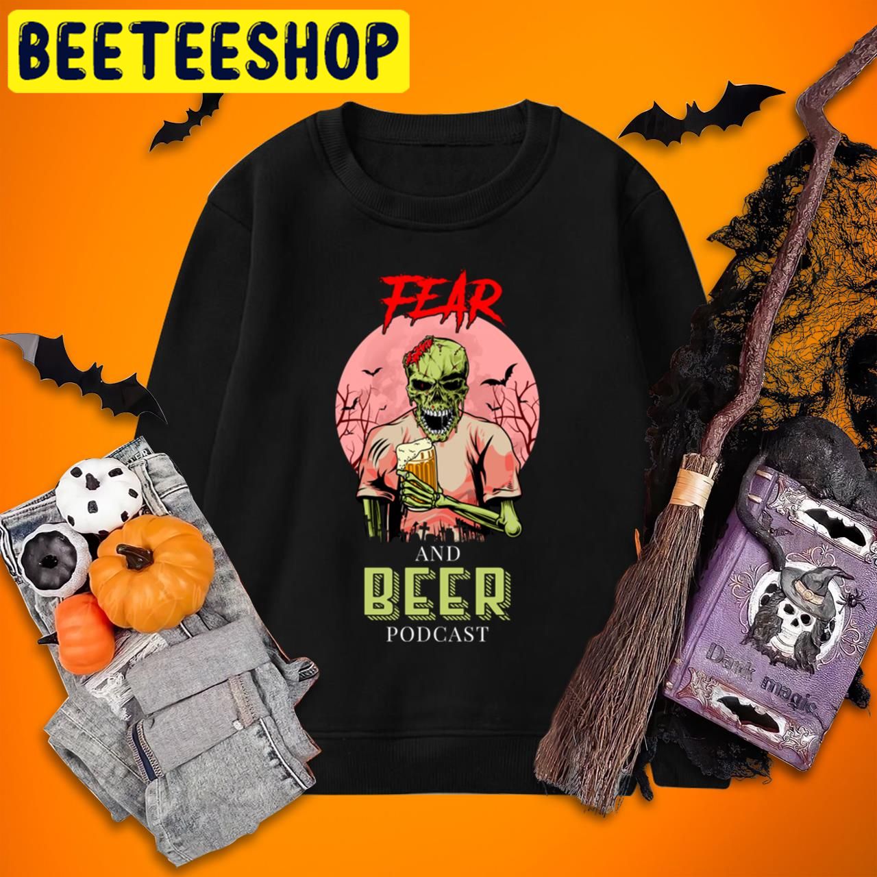 Dying For Fear And Beer Horror Nights Halloween Trending Unisex T-Shirt Dying For Fear And Beer Horror Nights Halloween Trending Unisex T-Shirt