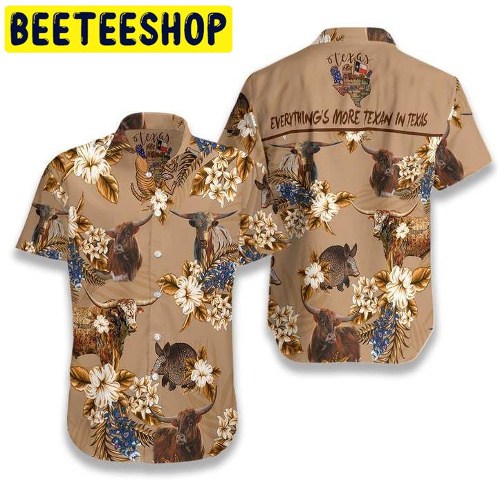 Everything’s More Texan in Texas Hawaiian Shirt Everything’s More Texan in Texas Hawaiian Shirt
