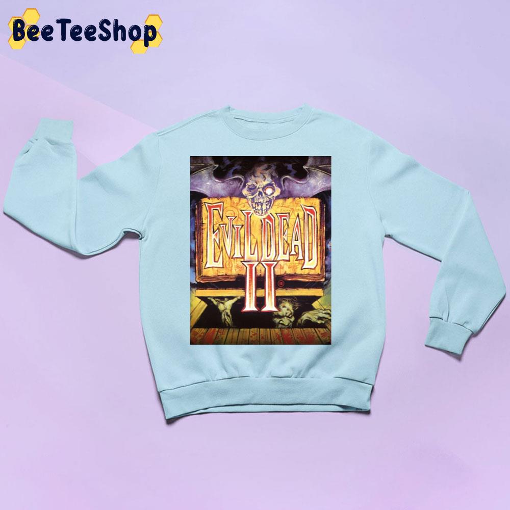 Evil Dead Ii Horizontal Halloween Trending Unisex Sweatshirt Evil Dead Ii Horizontal Halloween Trending Unisex Sweatshirt