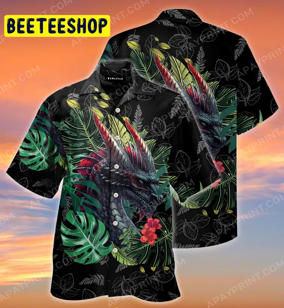 Fantasy Dragon Summer Tropical Trending Hawaiian Shirt Fantasy Dragon Summer Tropical Trending Hawaiian Shirt