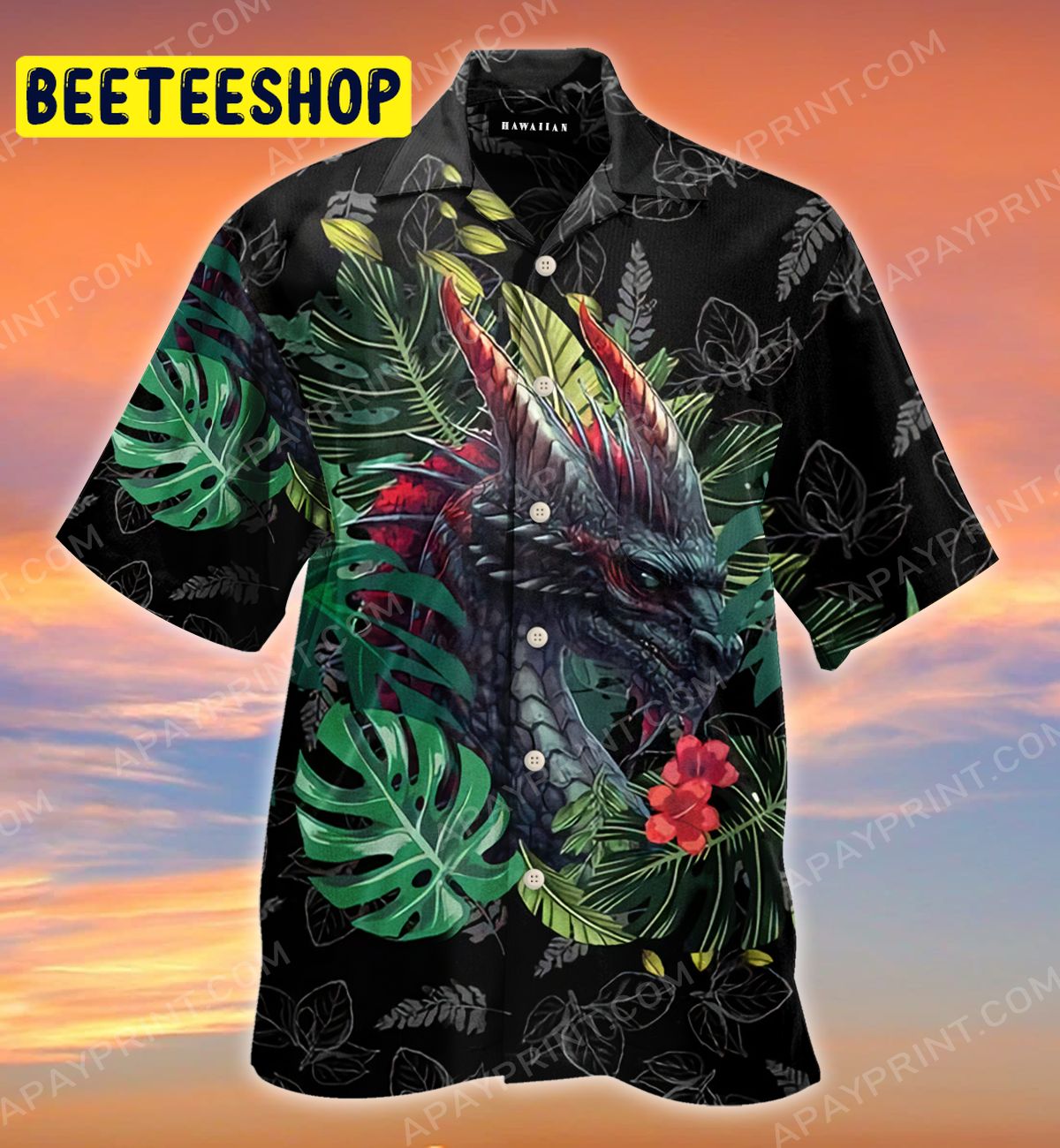 Fantasy Dragon Summer Tropical Trending Hawaiian Shirt Fantasy Dragon Summer Tropical Trending Hawaiian Shirt