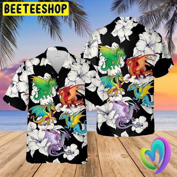 Fantasy Dragon Tropical Summer Trending Hawaiian Shirt Fantasy Dragon Tropical Summer Trending Hawaiian Shirt