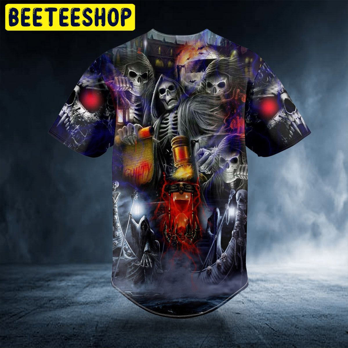 Fantasy Guilty Skull Trending Baseball Jersey Fantasy Guilty Skull Trending Baseball Jersey