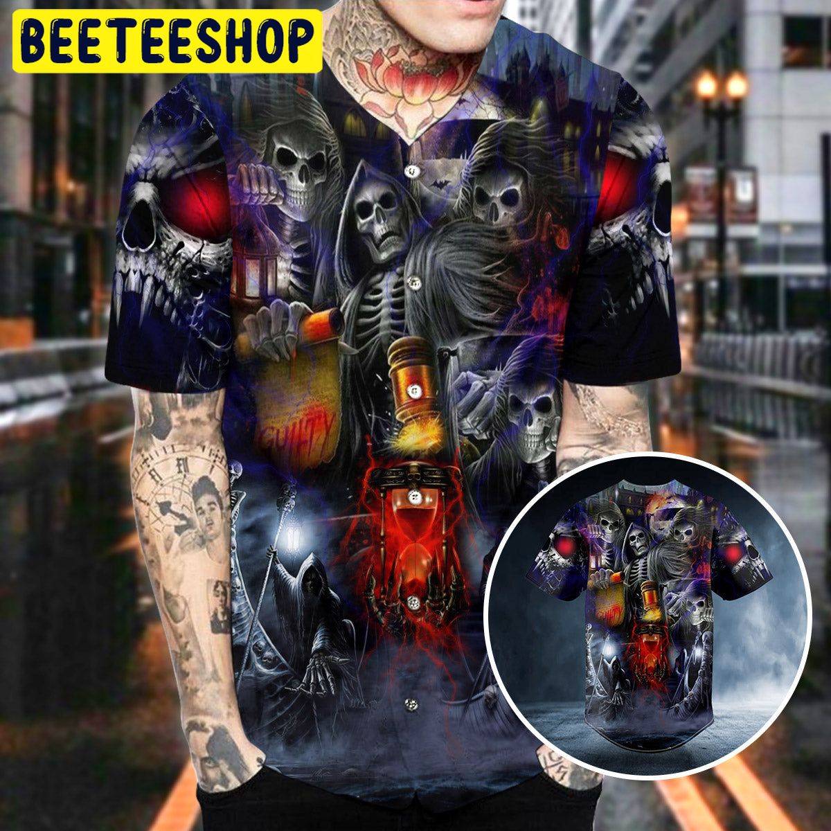 Fantasy Guilty Skull Trending Baseball Jersey Fantasy Guilty Skull Trending Baseball Jersey