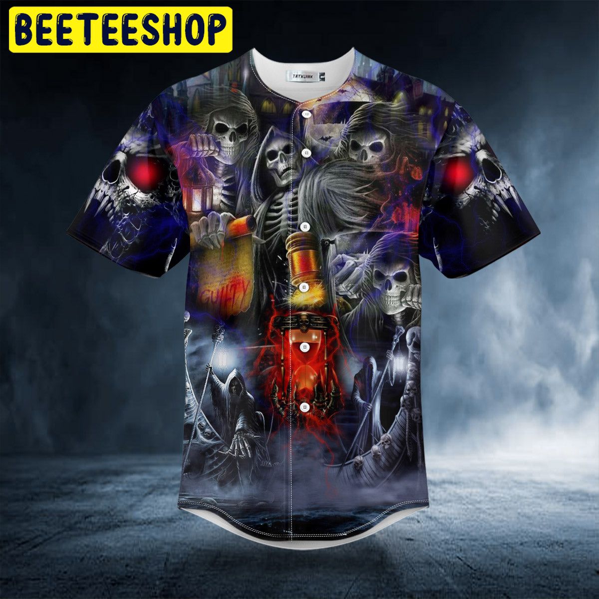 Fantasy Guilty Skull Trending Baseball Jersey Fantasy Guilty Skull Trending Baseball Jersey