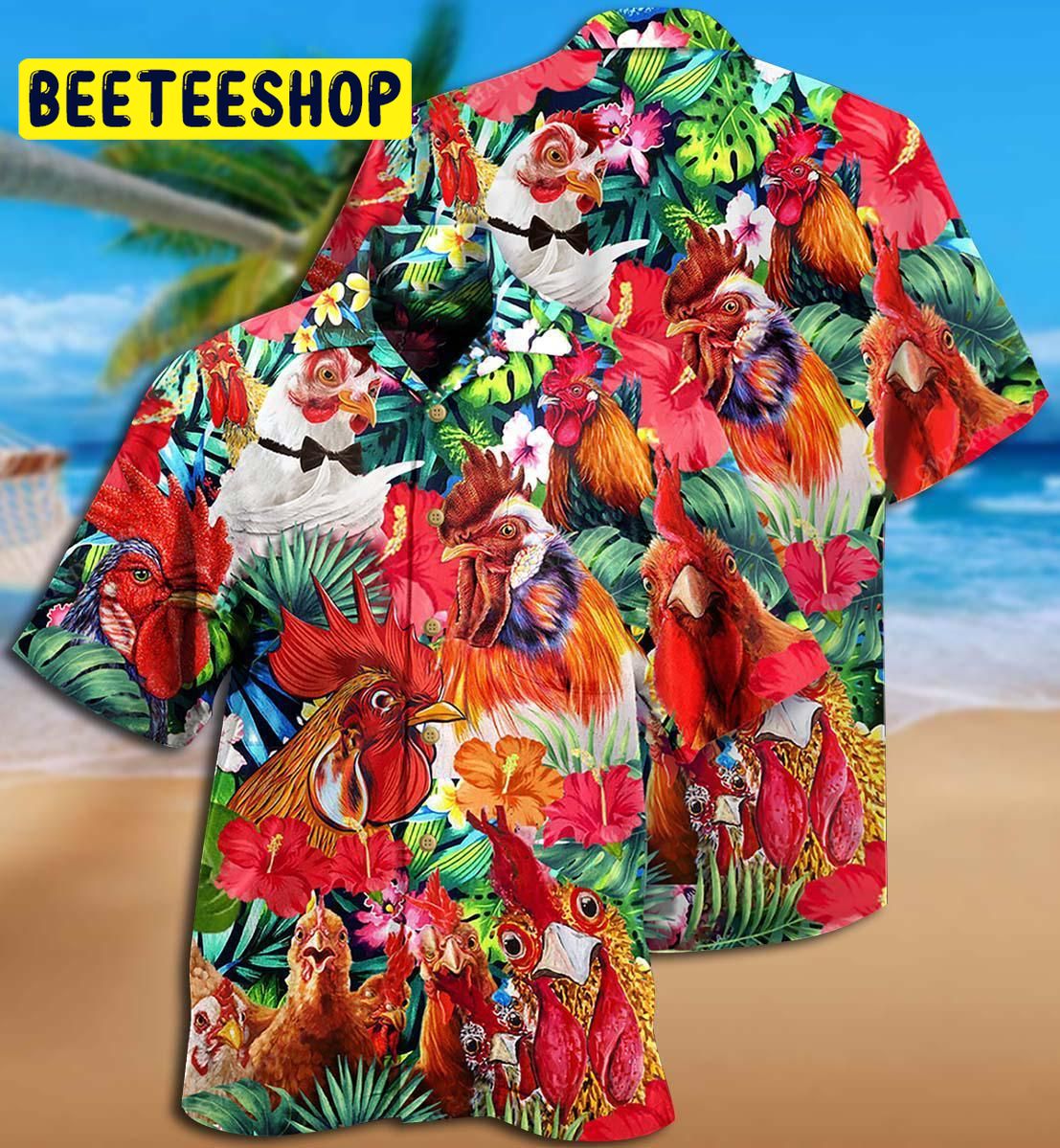 Farm Chicken Loves Summer Trending Hawaiian Shirt Farm Chicken Loves Summer Trending Hawaiian Shirt