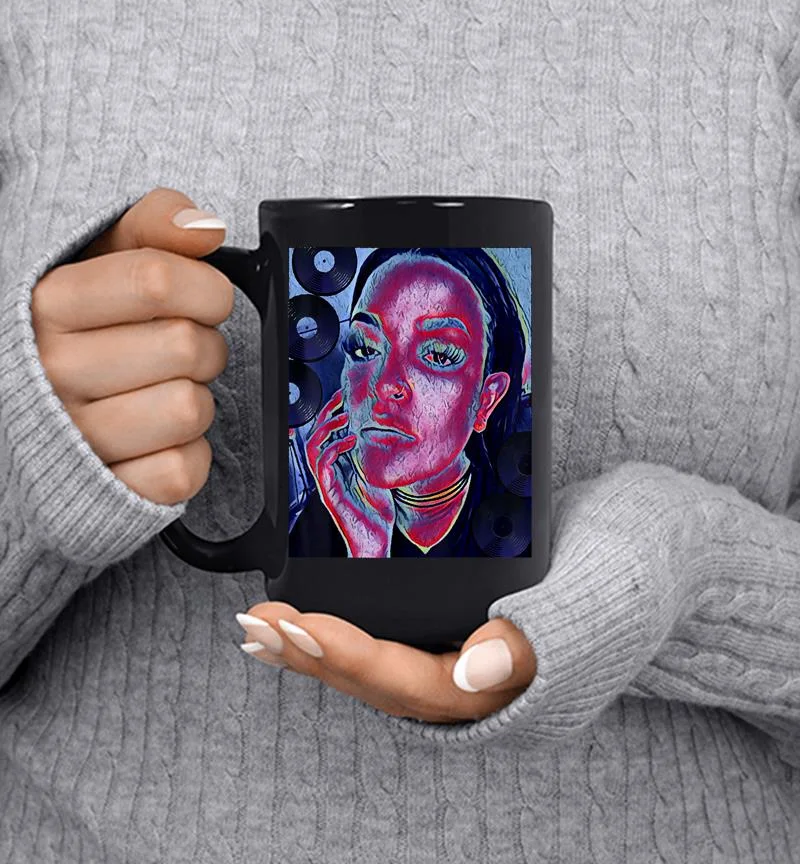 Fashion Portrait Pop Art Face Mug Fashion Portrait Pop Art Face Mug